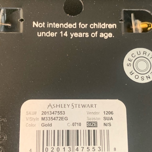 Ashley Stewart Chunky Twisted Hoop Earrings - Picture 5 of 5